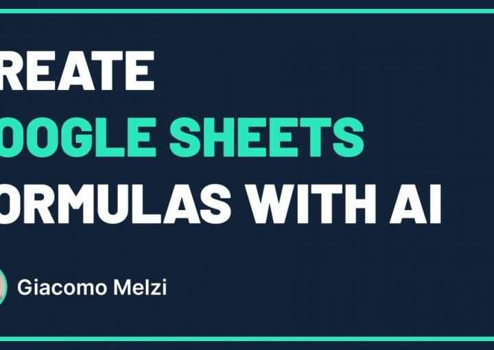 Create Google Sheets Formulas with AI